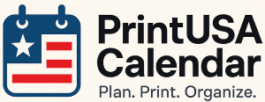 PrintUSACalendar
